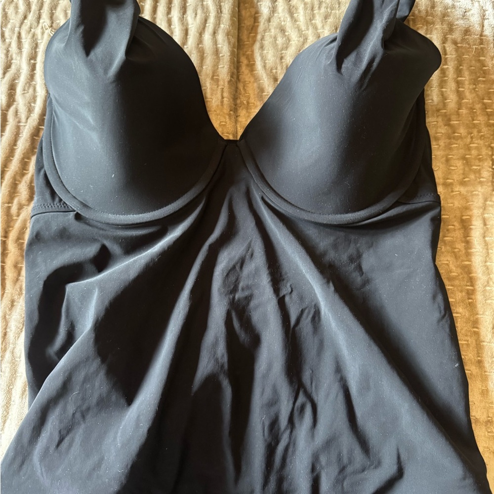Lands' End Black Swimwear